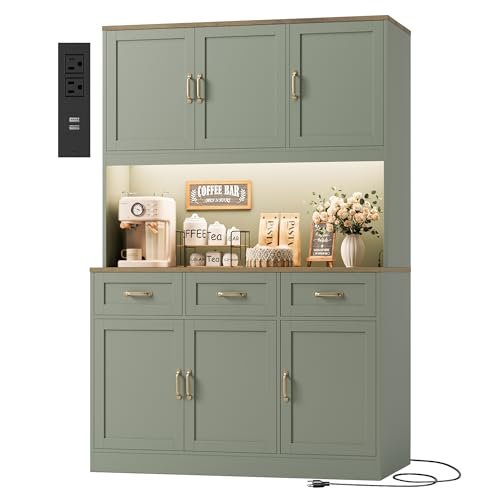 Red Barrel Studio Kitchen Hutch Storage Cabinet