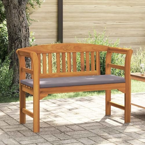 Carved-Back Floral Garden Bench: Elegant Outdoor Seating Solutions