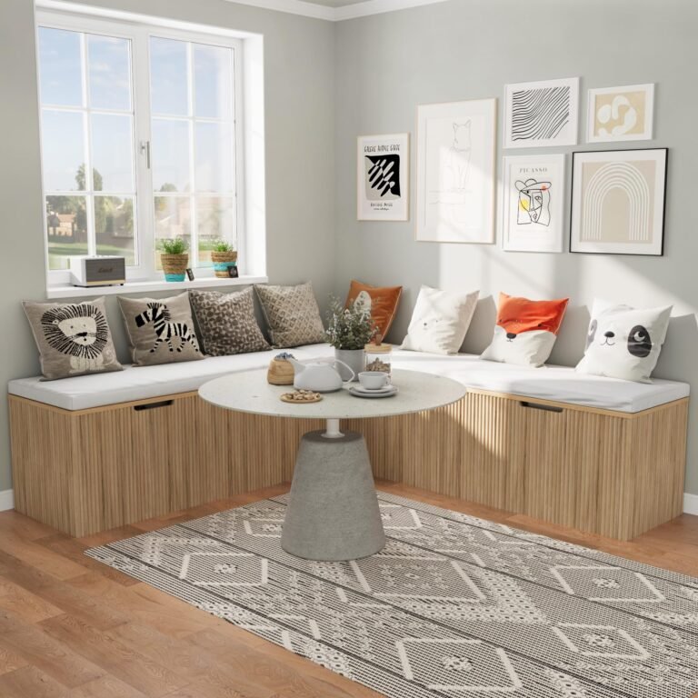 L-Shaped Corner Storage Bench Space-Saving Seating Solutions