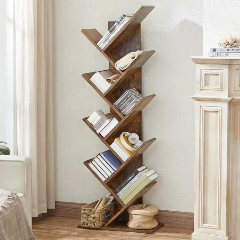 Trivette Geometric Bookcase - Modern Storage Solution