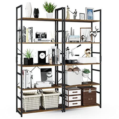 Red Barrel Studio 5-Tier Modern Bookcase Set of 2